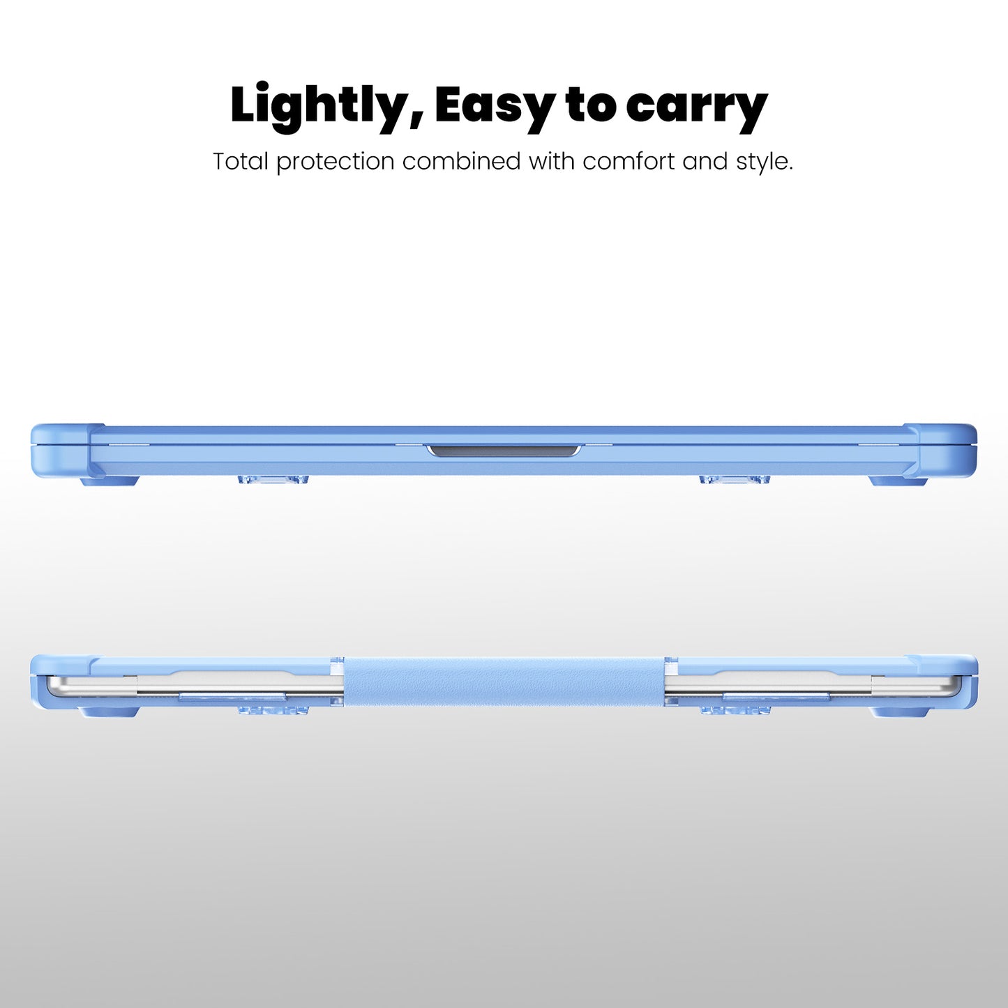 For Macbook Air 15 inch (2023) M2 A2941 PC+TPU Laptop Case Heat Dissipation Kickstand Non-slip Notebook Cover