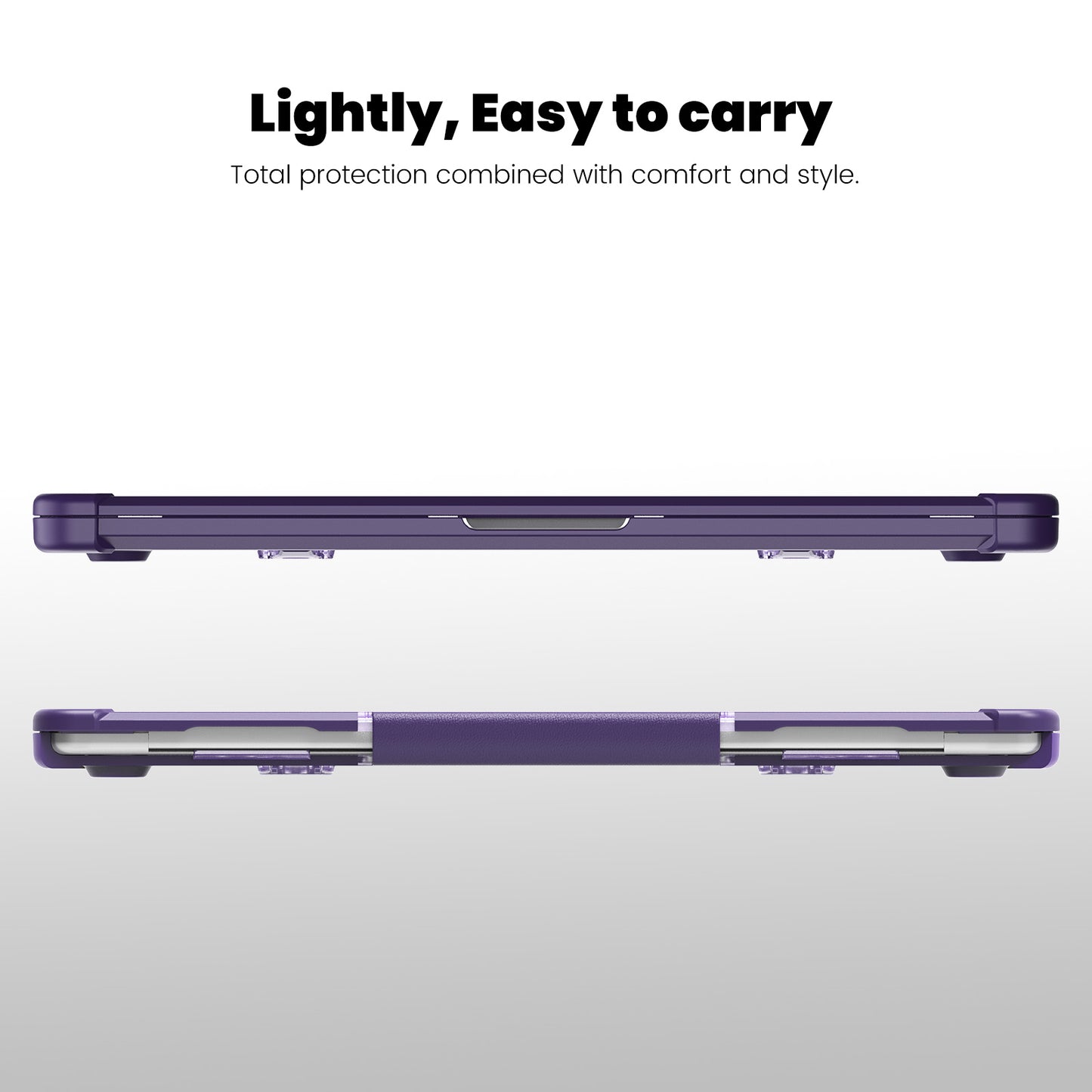 For Macbook Air 15 inch (2023) M2 A2941 PC+TPU Laptop Case Heat Dissipation Kickstand Non-slip Notebook Cover
