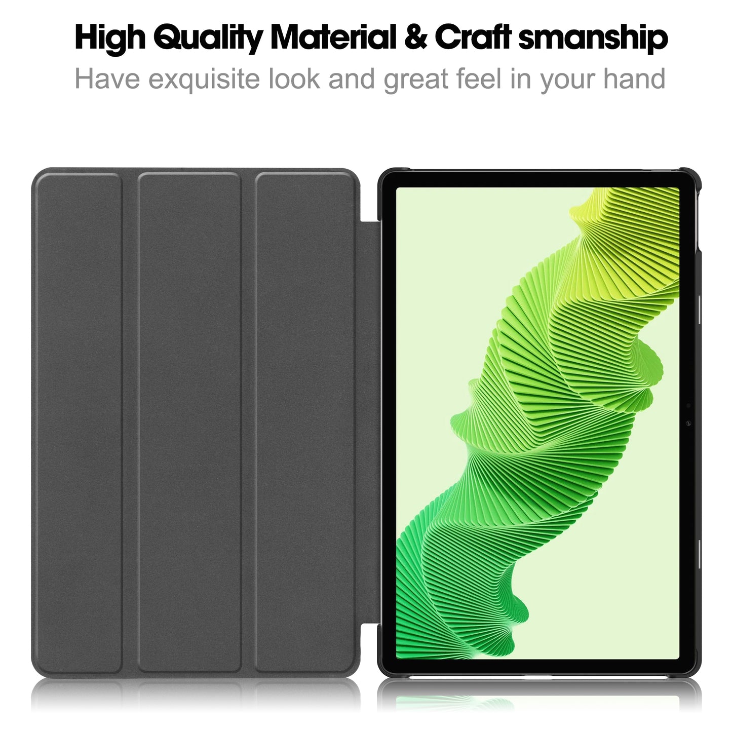 For Realme Pad 2 PU Leather Trifold Stand Cover Pattern Printing Protective Tablet Case