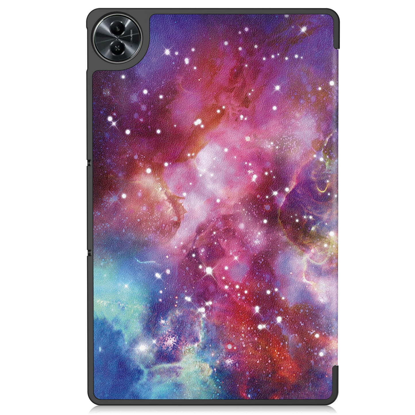 For Realme Pad 2 PU Leather Trifold Stand Cover Pattern Printing Protective Tablet Case