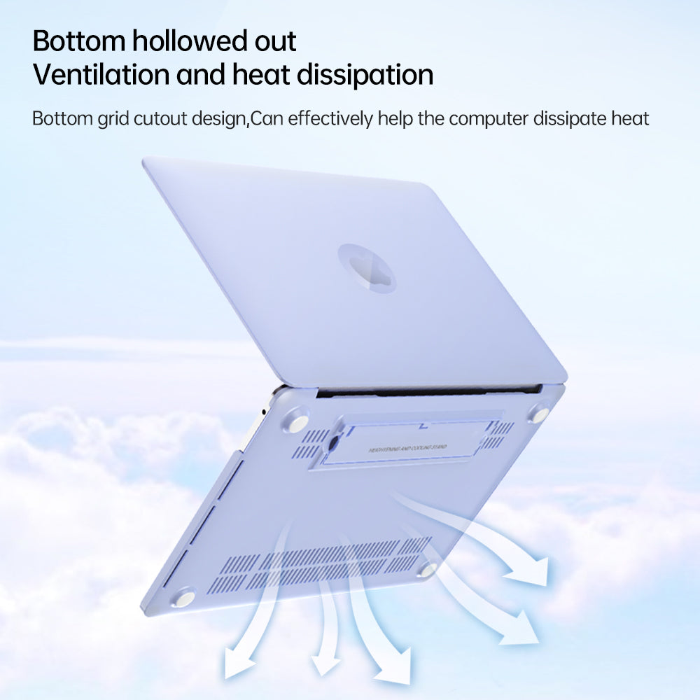 For MacBook Air 13 inch (2013-2017) A1466 / (2010-2012) A1369 Laptop Case Heat Dissipation Kickstand PC Cover