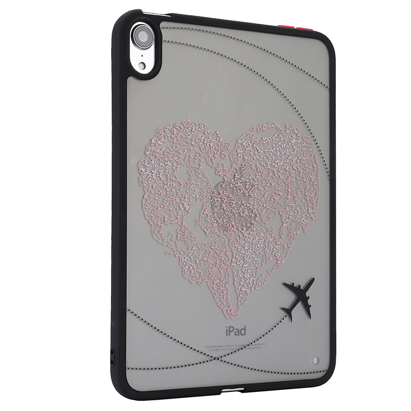 Skin-touch Pattern Printing Tablet Case for iPad mini (2021) , PC+TPU Anti-scratch Tablet Cover