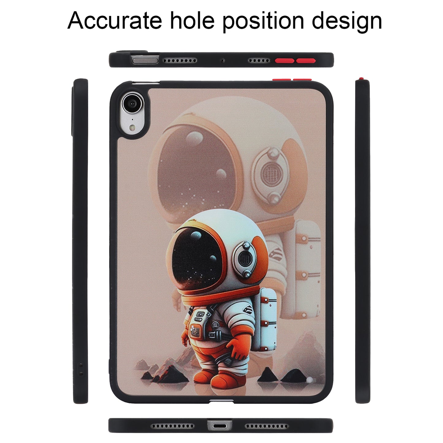 Skin-touch Pattern Printing Tablet Case for iPad mini (2021) , PC+TPU Anti-scratch Tablet Cover