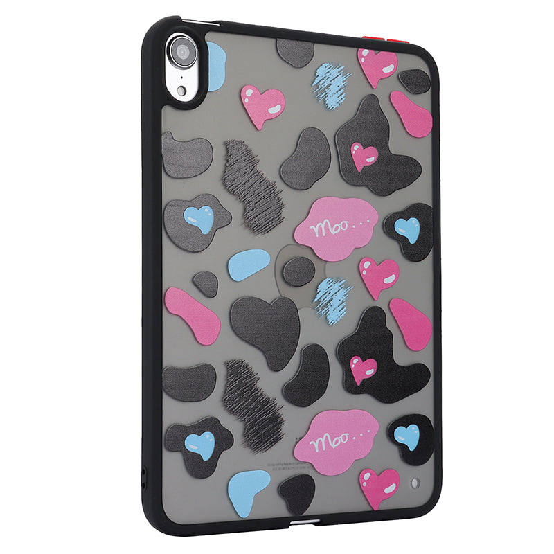 Skin-touch Pattern Printing Tablet Case for iPad mini (2021) , PC+TPU Anti-scratch Tablet Cover