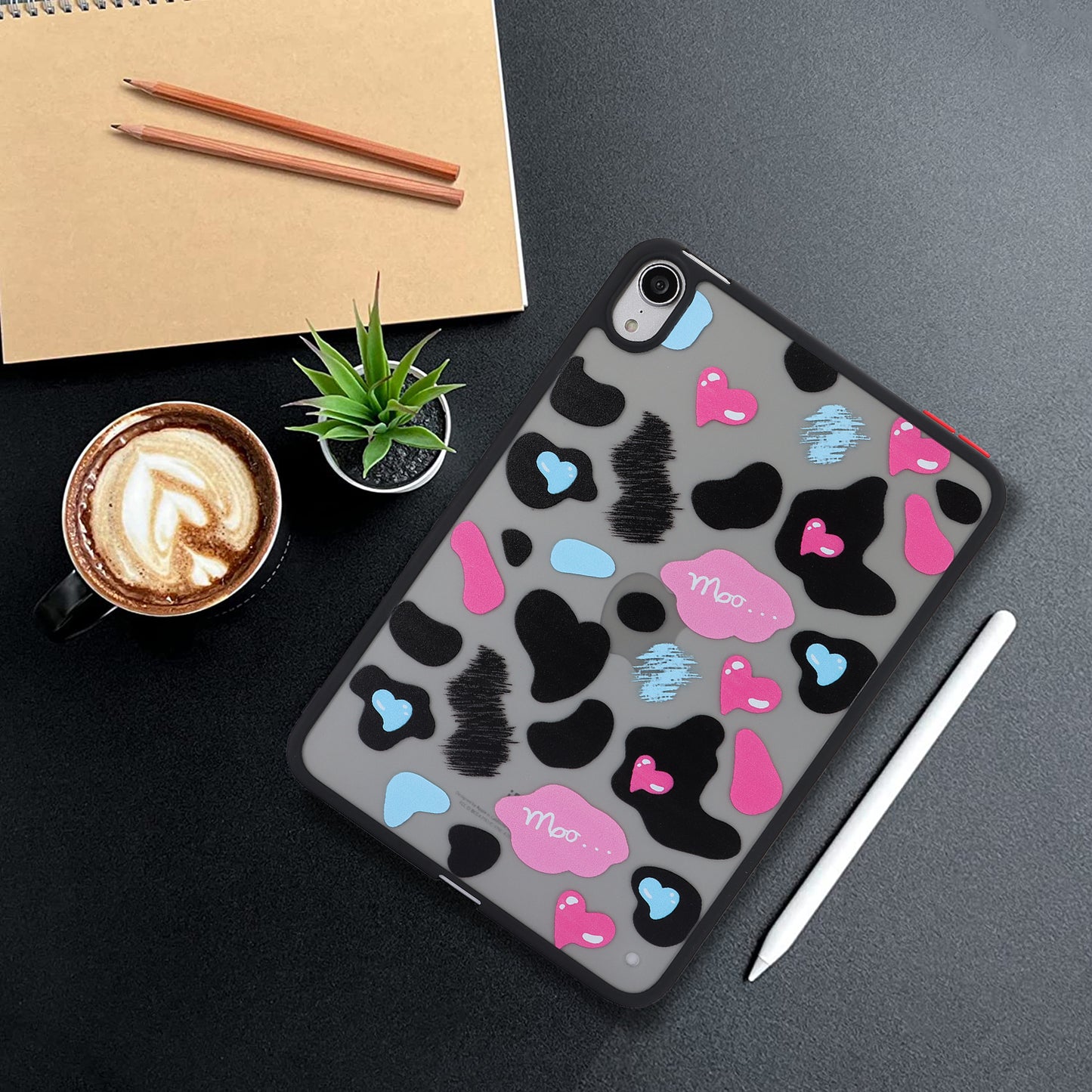 Skin-touch Pattern Printing Tablet Case for iPad mini (2021) , PC+TPU Anti-scratch Tablet Cover