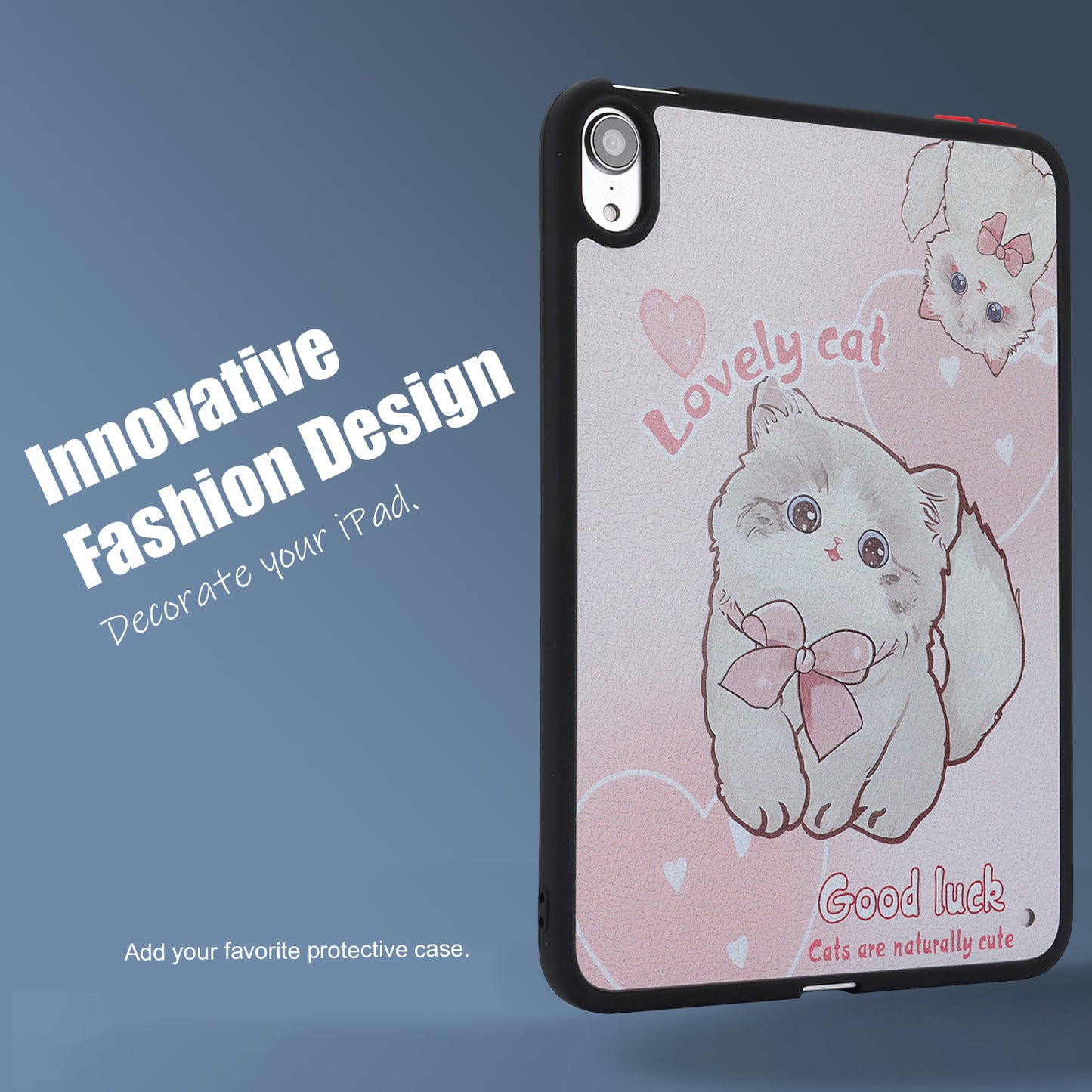Skin-touch Pattern Printing Tablet Case for iPad mini (2021) , PC+TPU Anti-scratch Tablet Cover