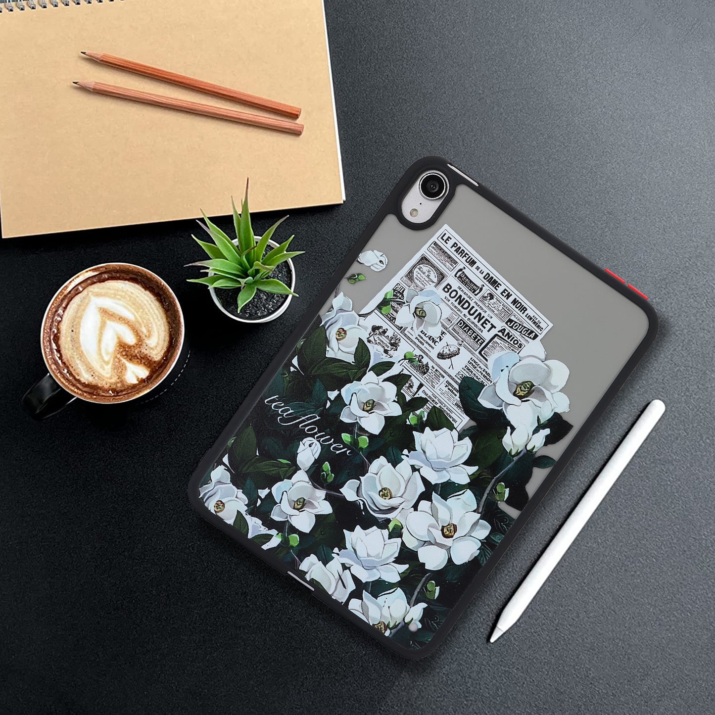 Skin-touch Pattern Printing Tablet Case for iPad mini (2021) , PC+TPU Anti-scratch Tablet Cover