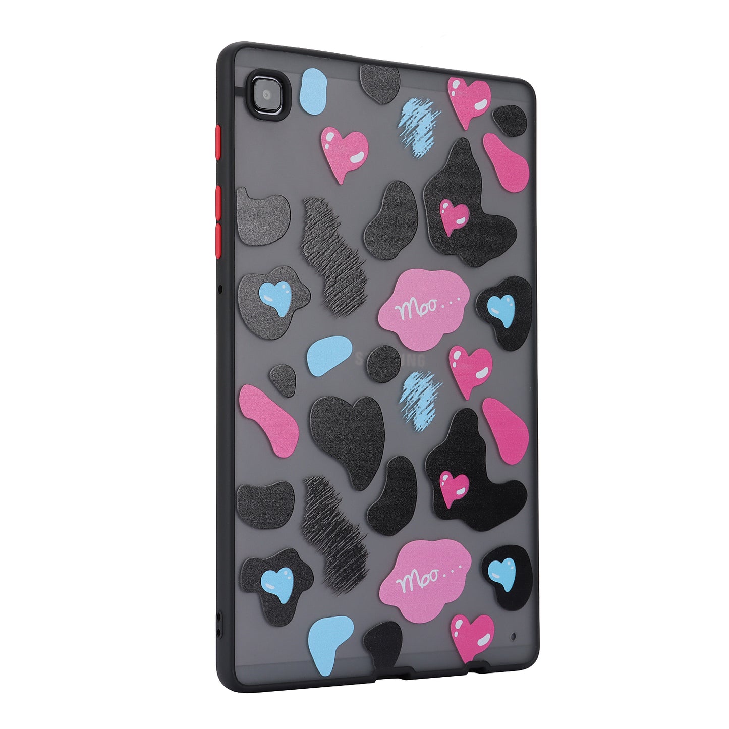 For Samsung Galaxy Tab A7 Lite 8.7-inch T225 T220 Tablet Case Skin-touch Pattern Printing PC+TPU Cover