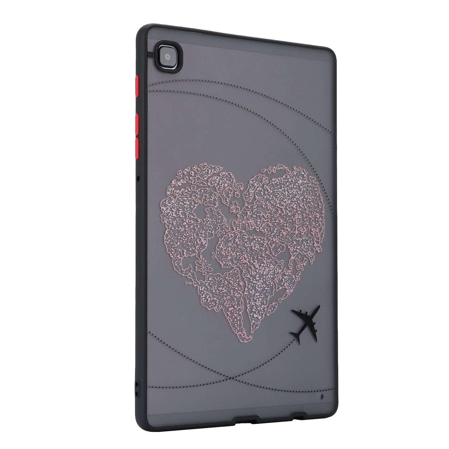 For Samsung Galaxy Tab A7 Lite 8.7-inch T225 T220 Tablet Case Skin-touch Pattern Printing PC+TPU Cover