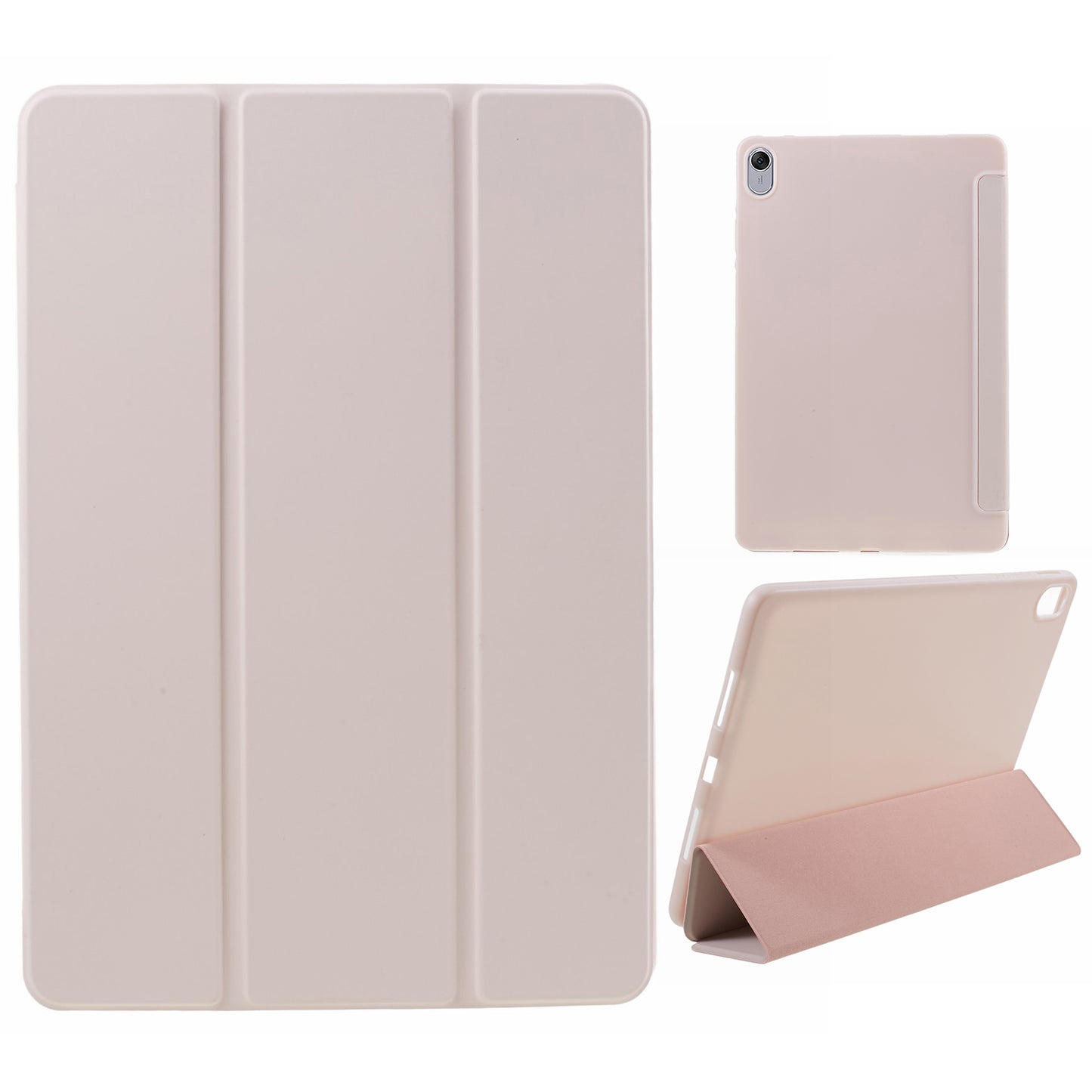 For Huawei MatePad 11.5 PU Leather + Silicone Shockproof Cover Anti-Drop Tri-Fold Stand Tablet Case