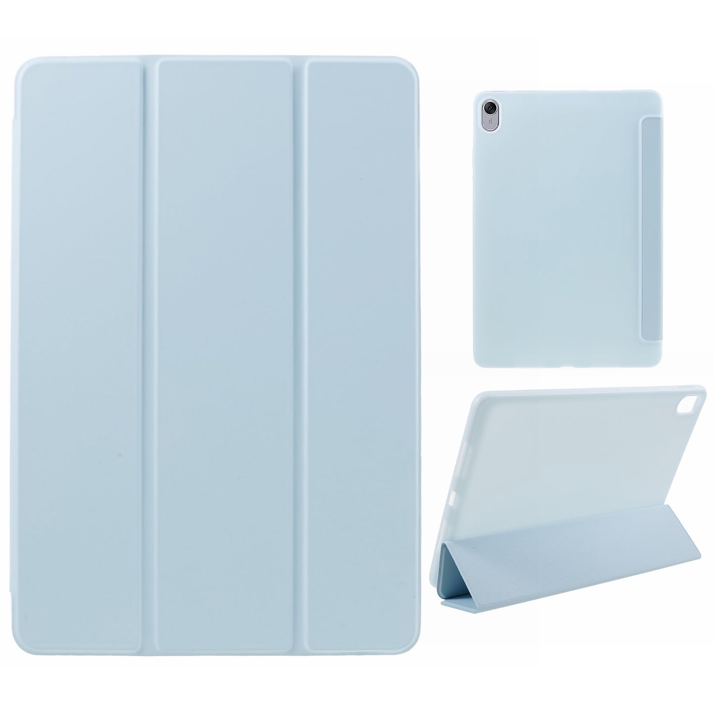 For Huawei MatePad 11.5 PU Leather + Silicone Shockproof Cover Anti-Drop Tri-Fold Stand Tablet Case