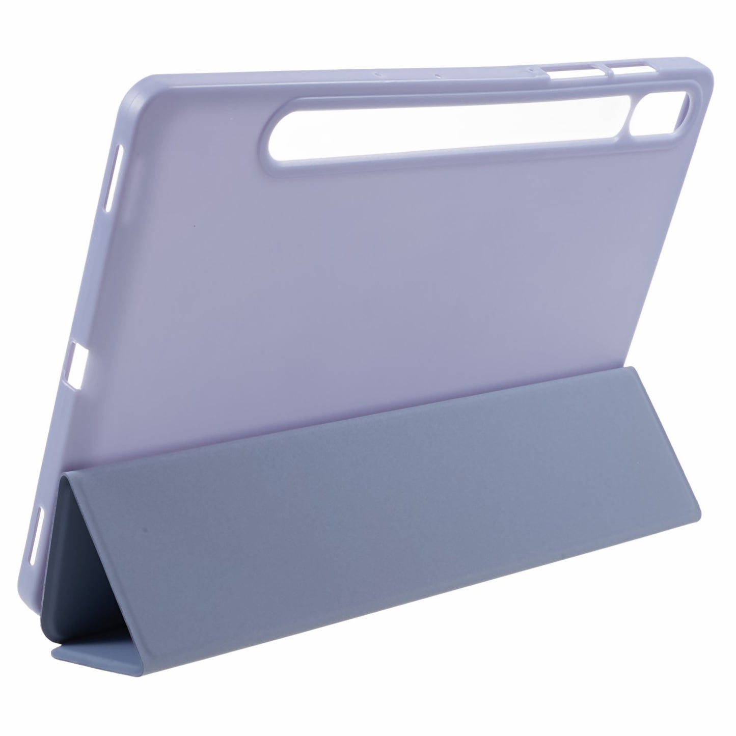 For Samsung Galaxy Tab S9 PU+Matte TPU Tablet Case Anti-Drop Protective Cover with Tri-Fold Stand
