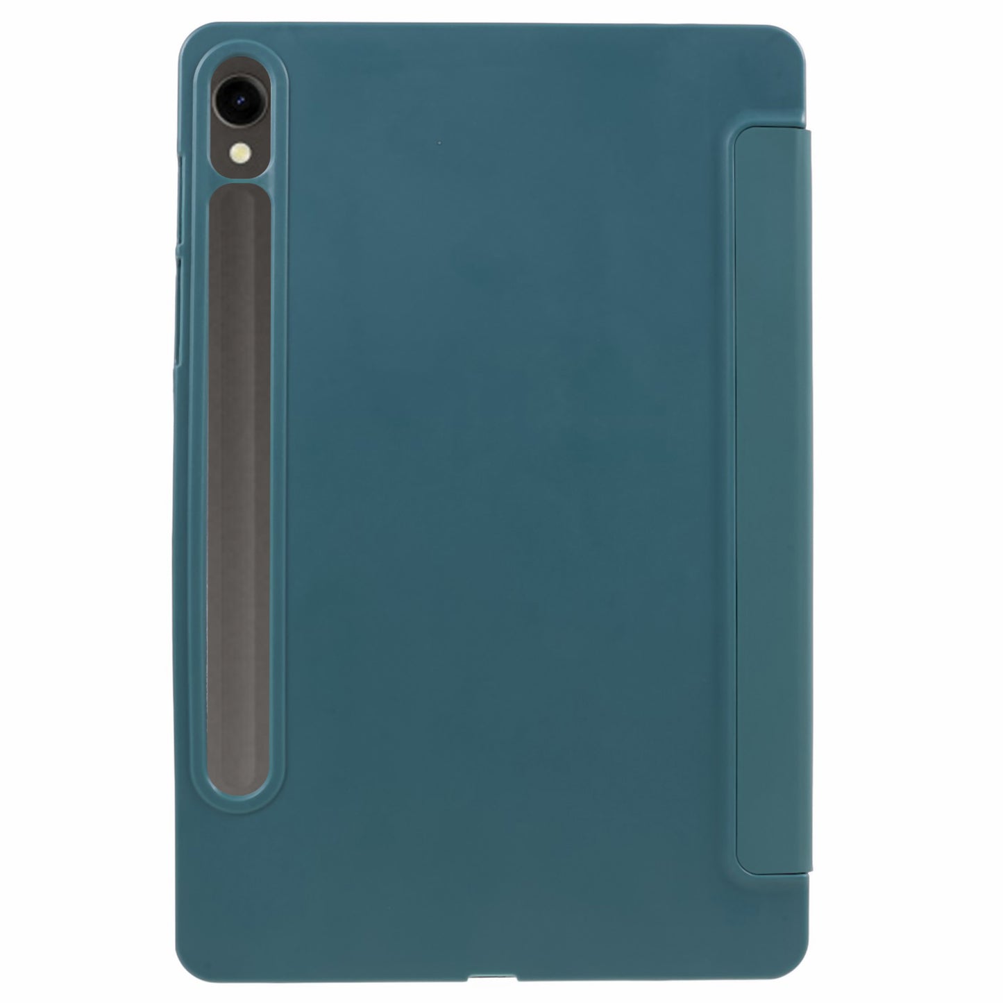 For Samsung Galaxy Tab S9 PU+Matte TPU Tablet Case Anti-Drop Protective Cover with Tri-Fold Stand