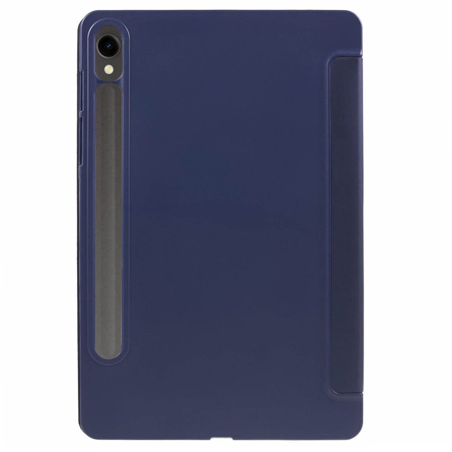 For Samsung Galaxy Tab S9 PU+Matte TPU Tablet Case Anti-Drop Protective Cover with Tri-Fold Stand