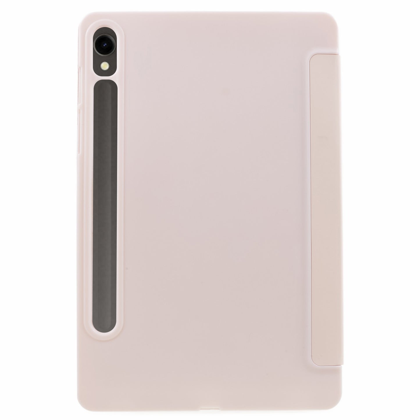 For Samsung Galaxy Tab S9 PU+Matte TPU Tablet Case Anti-Drop Protective Cover with Tri-Fold Stand