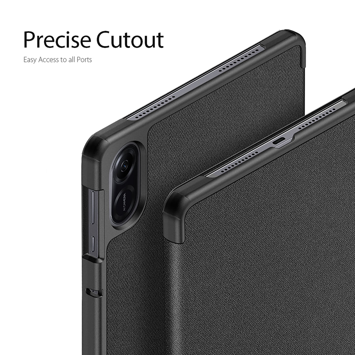 DUX DUCIS Domo Series for Honor Pad X9 Tri-fold Stand Folio Case PU Leather Full-Body Tablet Protective Cover