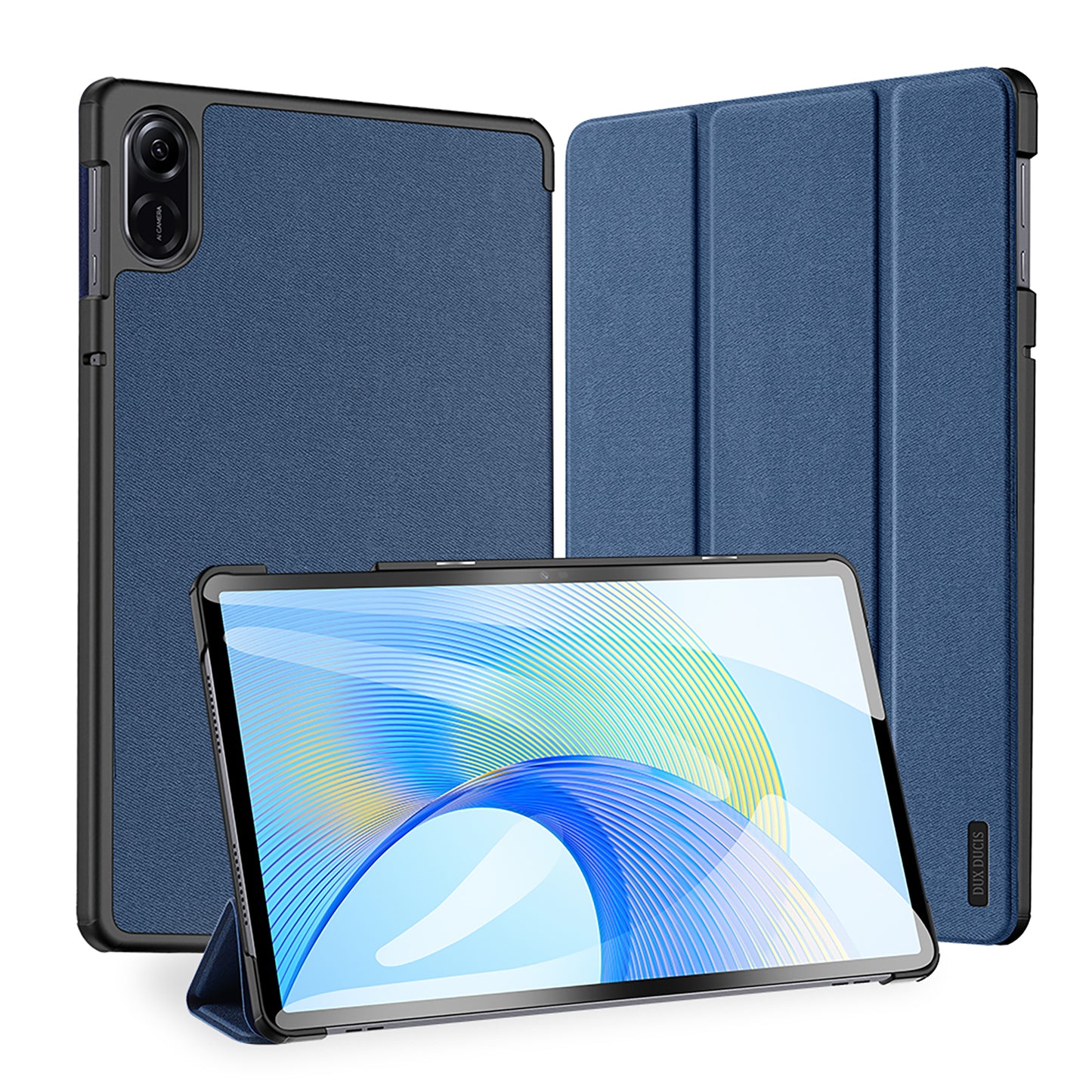 DUX DUCIS Domo Series for Honor Pad X9 Tri-fold Stand Folio Case PU Leather Full-Body Tablet Protective Cover
