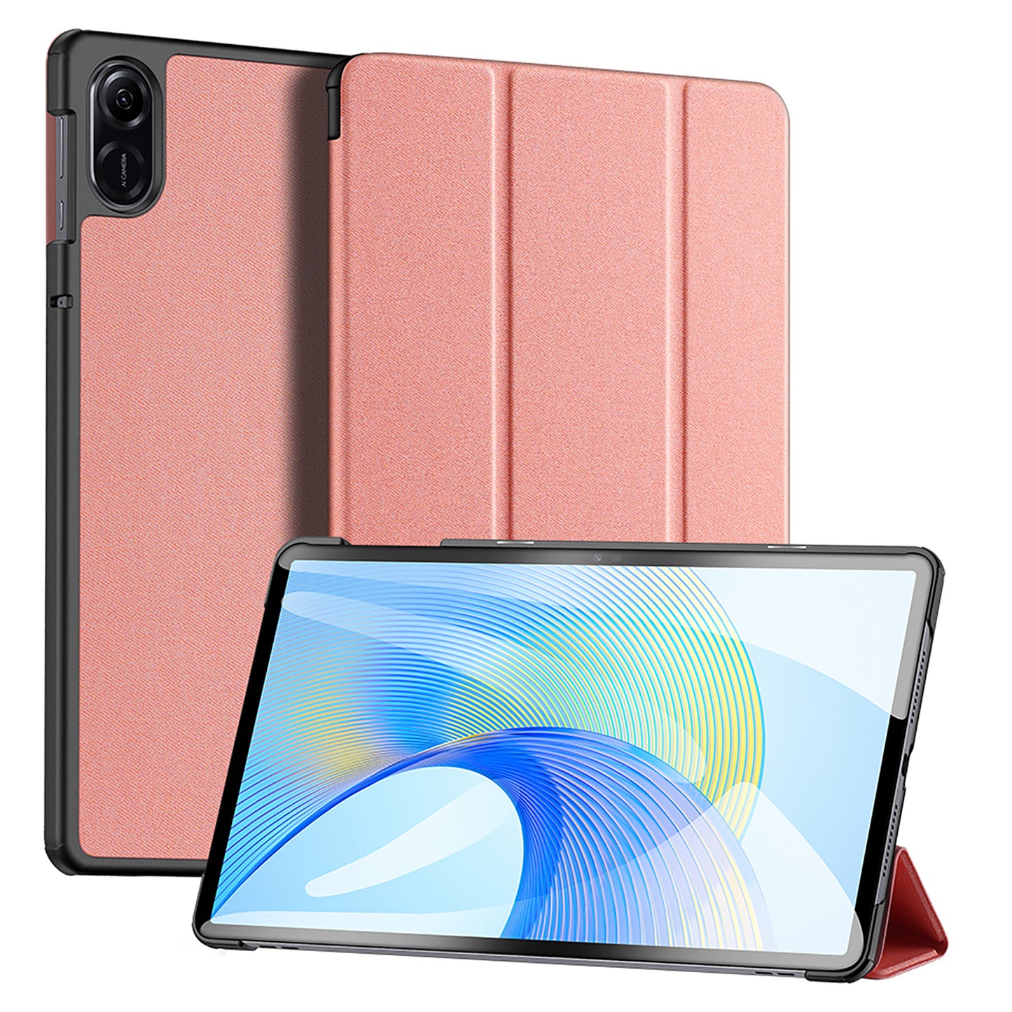 DUX DUCIS Domo Series for Honor Pad X9 Tri-fold Stand Folio Case PU Leather Full-Body Tablet Protective Cover