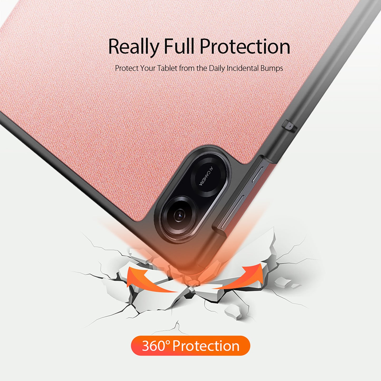 DUX DUCIS Domo Series for Honor Pad X9 Tri-fold Stand Folio Case PU Leather Full-Body Tablet Protective Cover