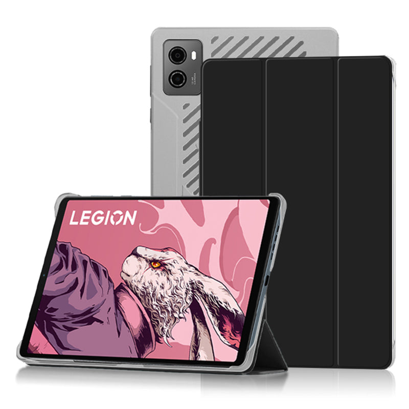 PU Leather Smart Case for Lenovo Legion Y700 , Trifold Stand Heat Dissipation Tablet Cover