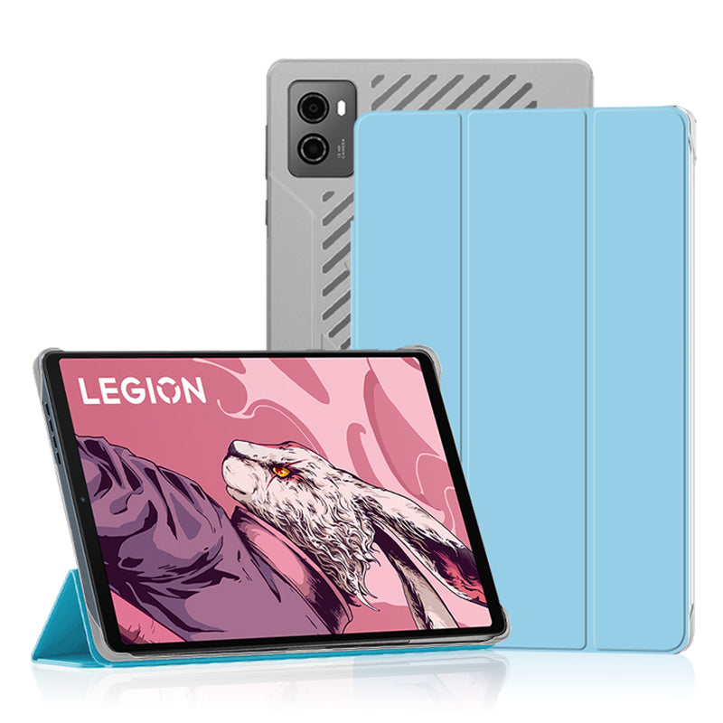 PU Leather Smart Case for Lenovo Legion Y700 , Trifold Stand Heat Dissipation Tablet Cover