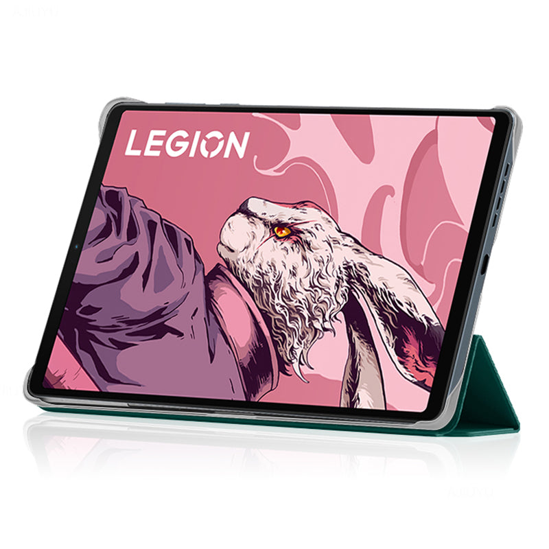 PU Leather Smart Case for Lenovo Legion Y700 , Trifold Stand Heat Dissipation Tablet Cover