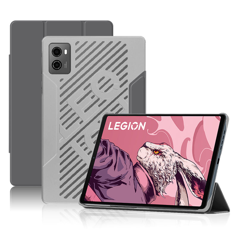 PU Leather Smart Case for Lenovo Legion Y700 , Trifold Stand Heat Dissipation Tablet Cover