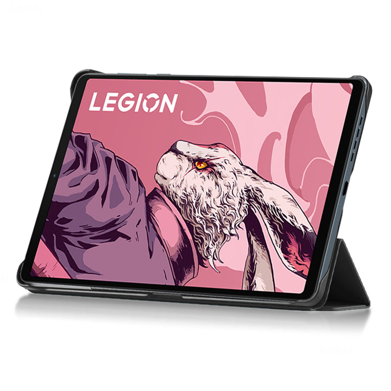 PU Leather Smart Case for Lenovo Legion Y700 , Trifold Stand Heat Dissipation Tablet Cover