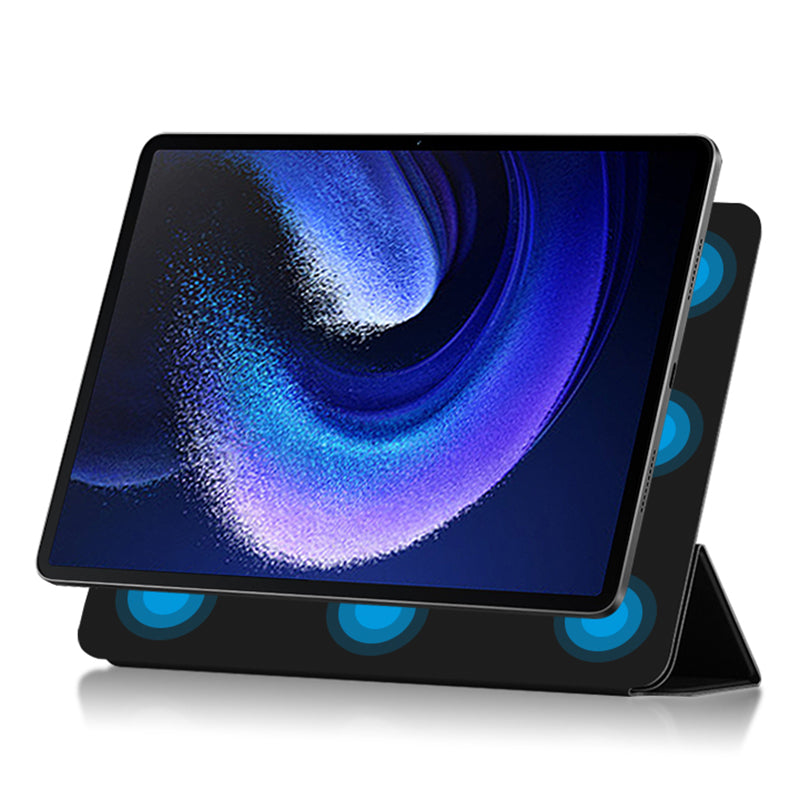 For Xiaomi Pad 6 Max 14 Anti-scratch PU Leather Tablet Case Trifold Stand Magnetic Protective Cover