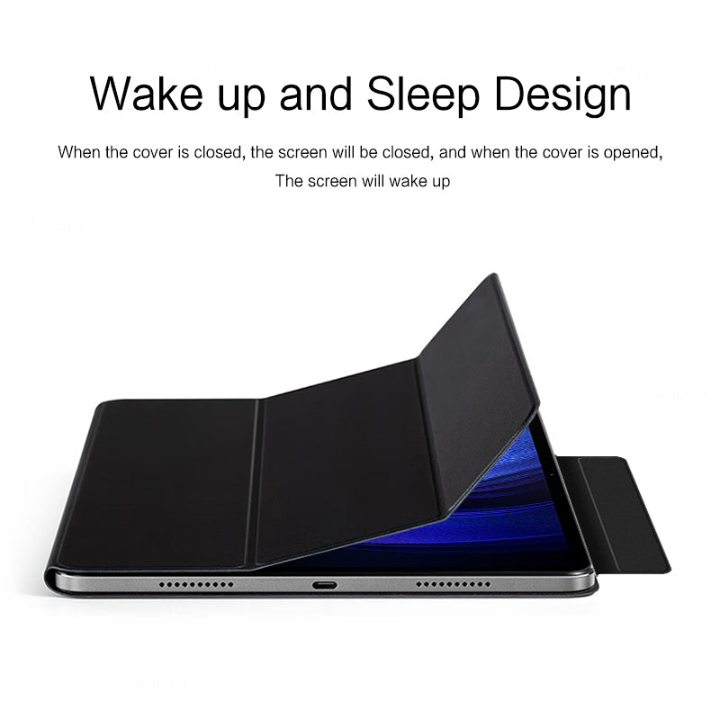 For Xiaomi Pad 6 Max 14 Tri-fold Stand PU Leather Magnetic Absorption Tablet Case Auto Sleep / Wake Cover