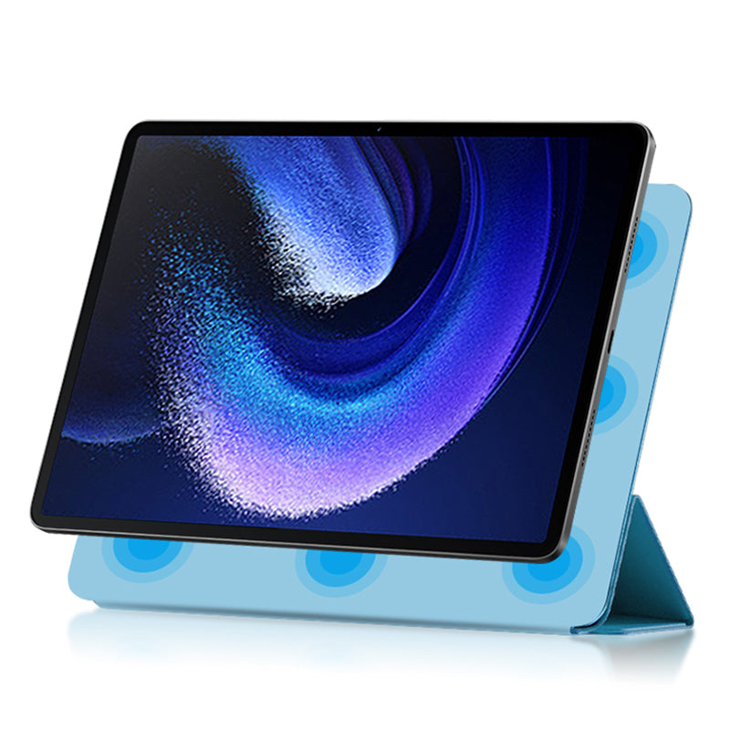 For Xiaomi Pad 6 Max 14 Tri-fold Stand PU Leather Magnetic Absorption Tablet Case Auto Sleep / Wake Cover