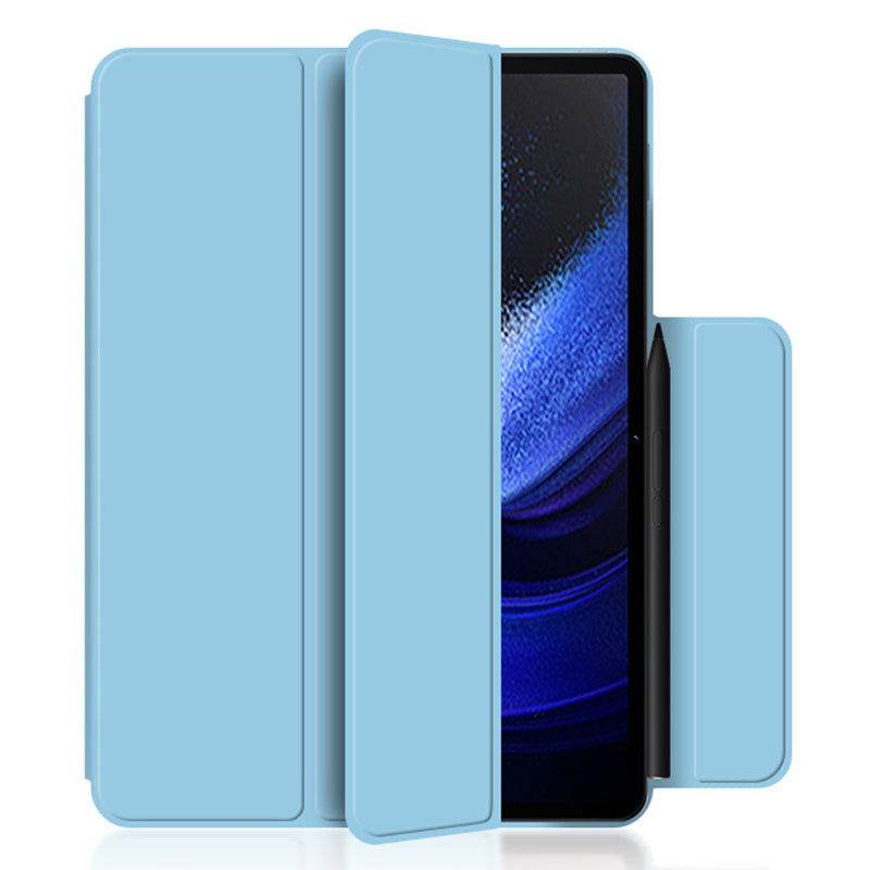 For Xiaomi Pad 6 Max 14 Tri-fold Stand PU Leather Magnetic Absorption Tablet Case Auto Sleep / Wake Cover