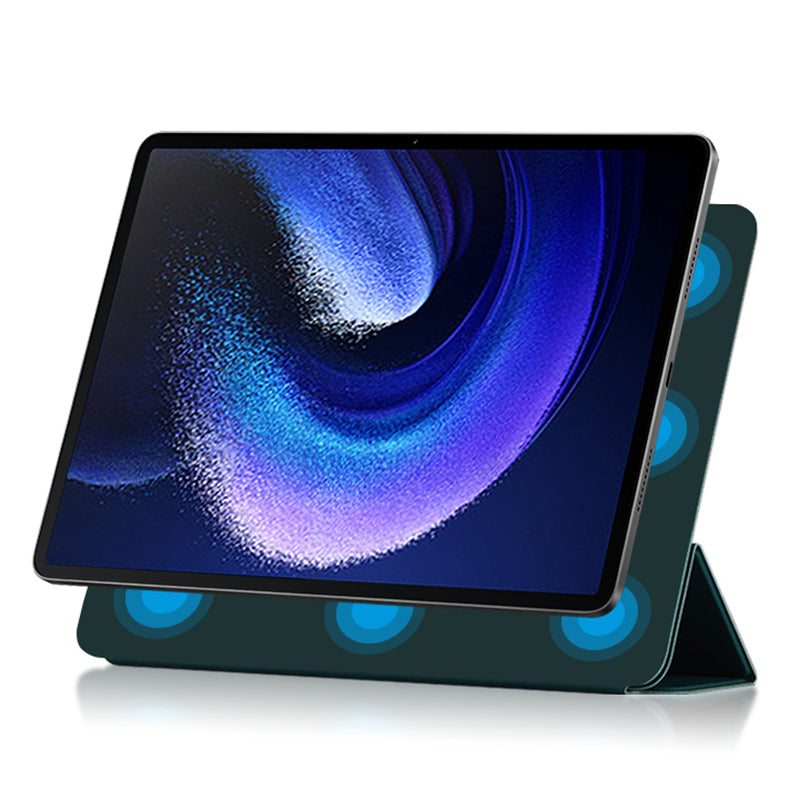 For Xiaomi Pad 6 Max 14 Tri-fold Stand PU Leather Magnetic Absorption Tablet Case Auto Sleep / Wake Cover