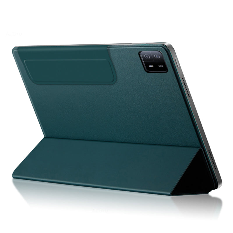 For Xiaomi Pad 6 Max 14 Tri-fold Stand PU Leather Magnetic Absorption Tablet Case Auto Sleep / Wake Cover