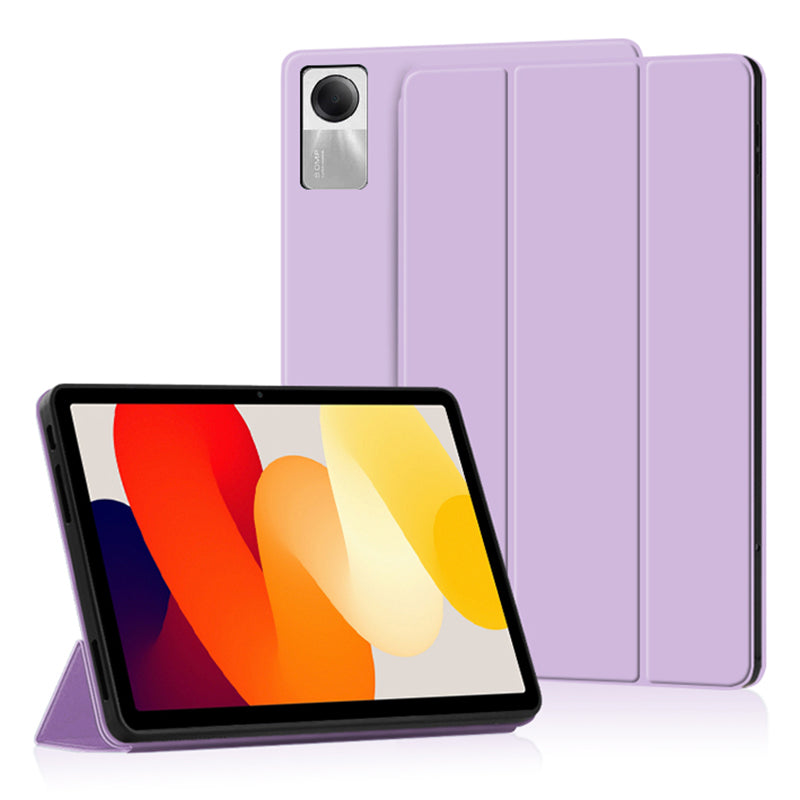 Trifold Stand Case for Xiaomi Redmi Pad SE , Scratch Resistant PU Leather Protective Tablet Cover