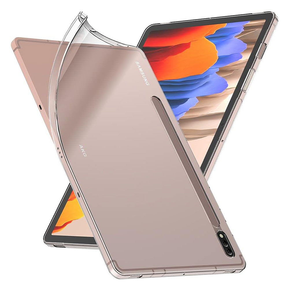 For Samsung Galaxy Tab S7 / S8 HD Transparent Protection Cover Ultra-thin TPU Tablet Case with Pen Slot