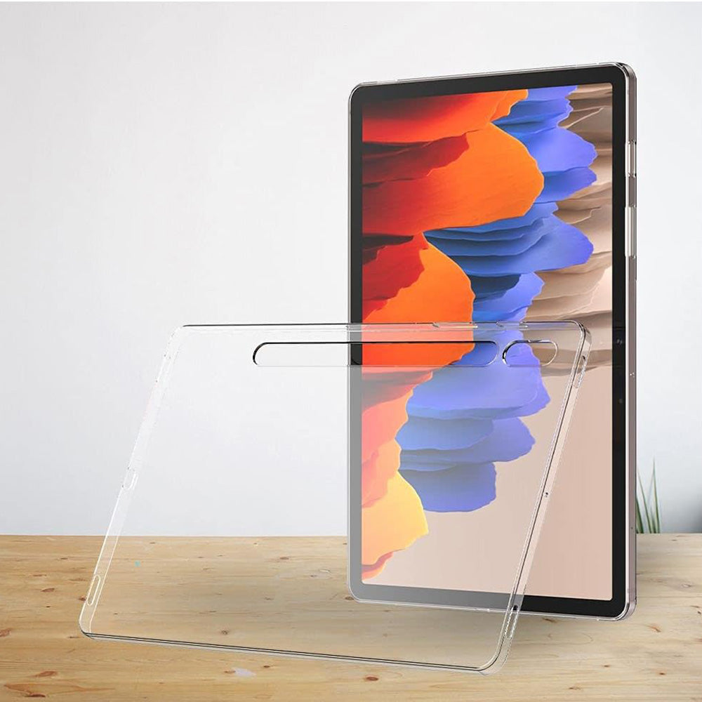 For Samsung Galaxy Tab S7 / S8 HD Transparent Protection Cover Ultra-thin TPU Tablet Case with Pen Slot
