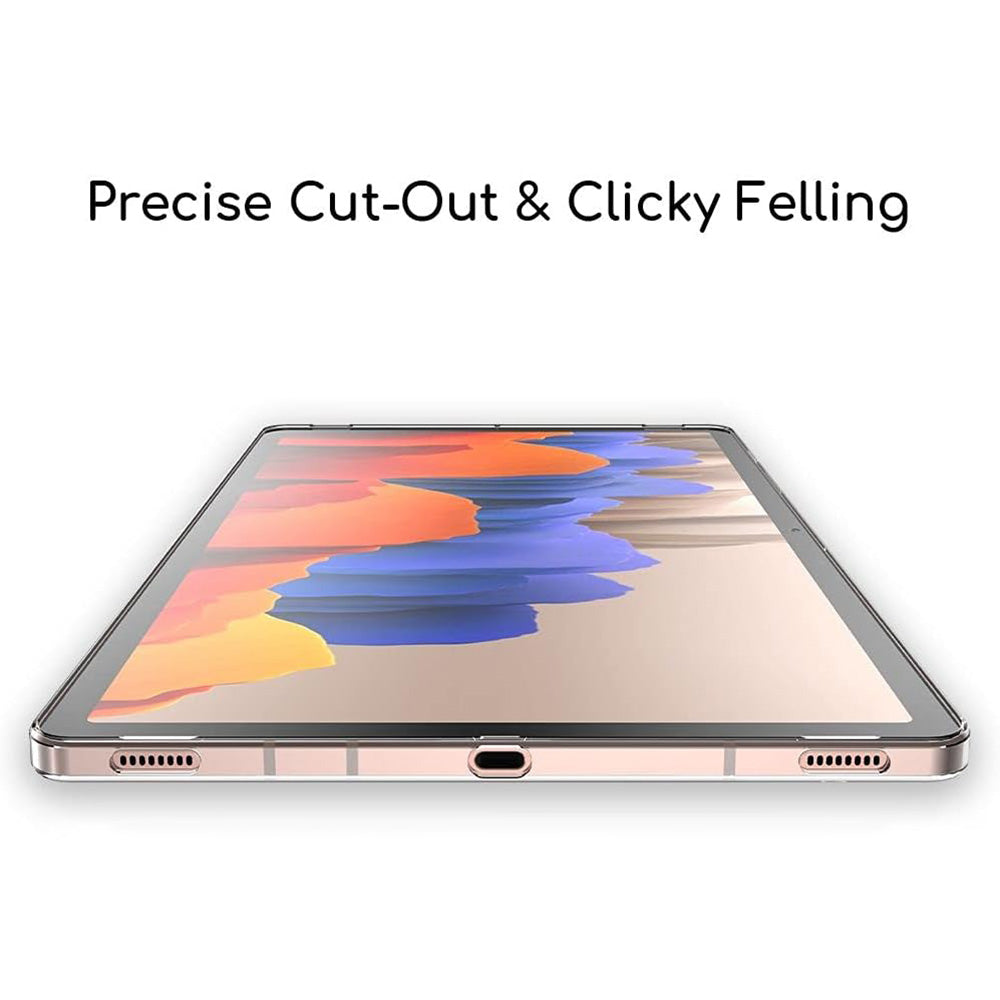 For Samsung Galaxy Tab S7 / S8 HD Transparent Protection Cover Ultra-thin TPU Tablet Case with Pen Slot