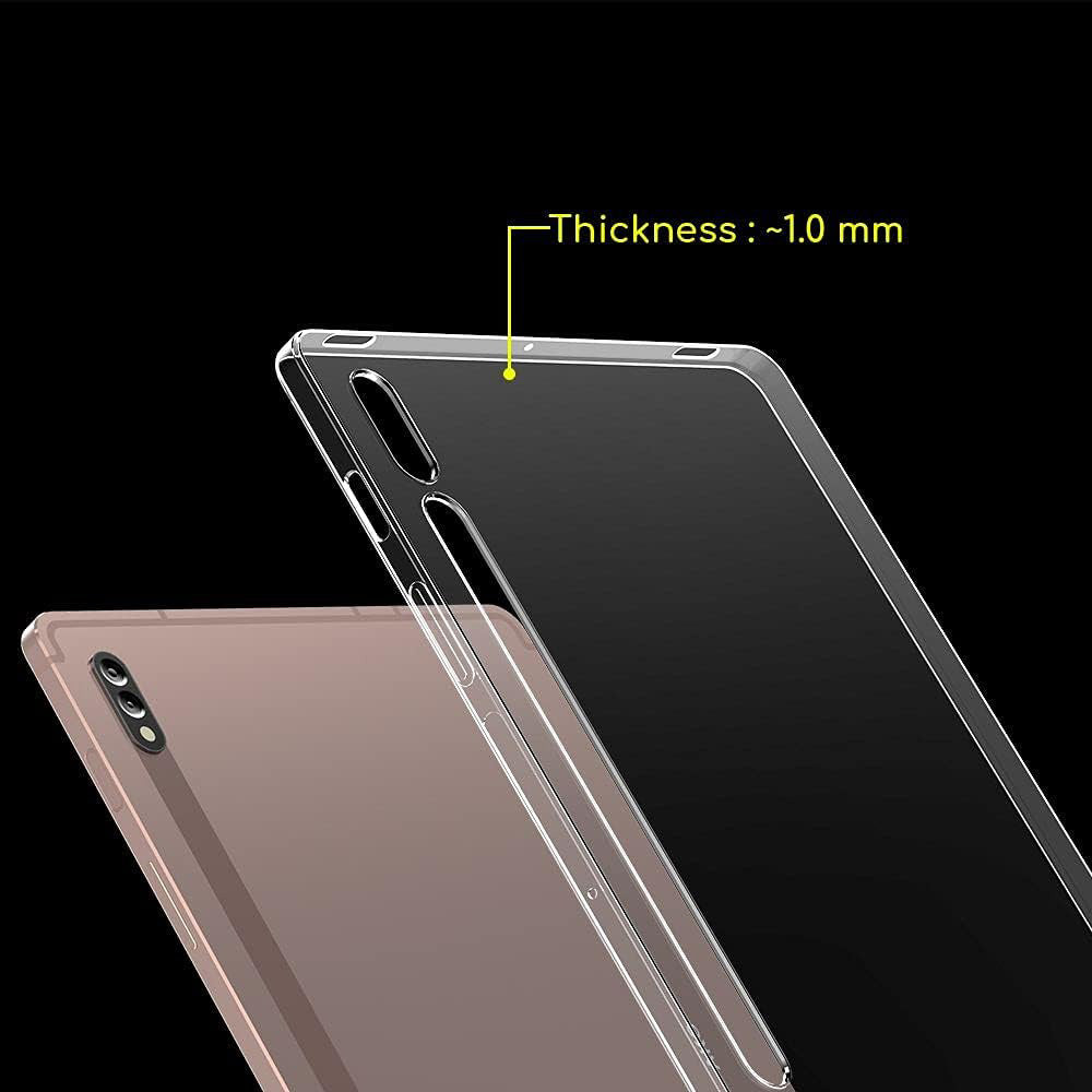 For Samsung Galaxy Tab S7 / S8 HD Transparent Protection Cover Ultra-thin TPU Tablet Case with Pen Slot