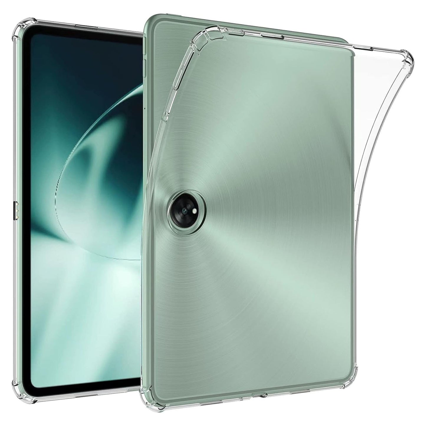 For OnePlus Pad Transparent TPU Tablet Case Reinforced Corners Anti-drop Tablet Cover