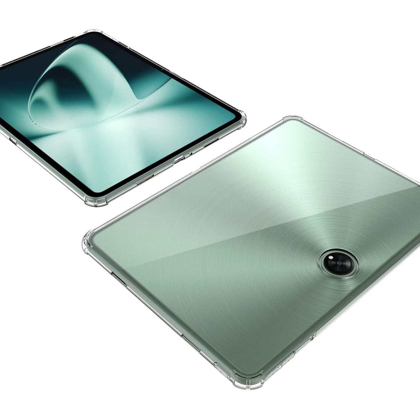 For OnePlus Pad Transparent TPU Tablet Case Reinforced Corners Anti-drop Tablet Cover