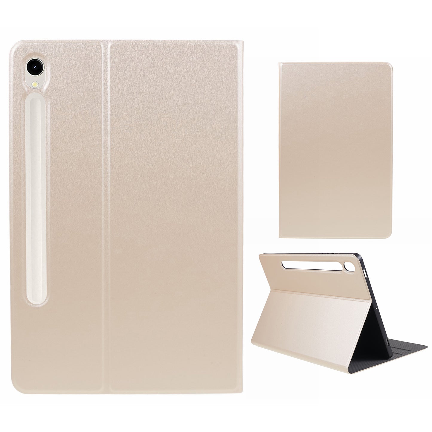 For Samsung Galaxy Tab S9 PU Leather Tablet Case Foldable Stand Tablet Protective Cover