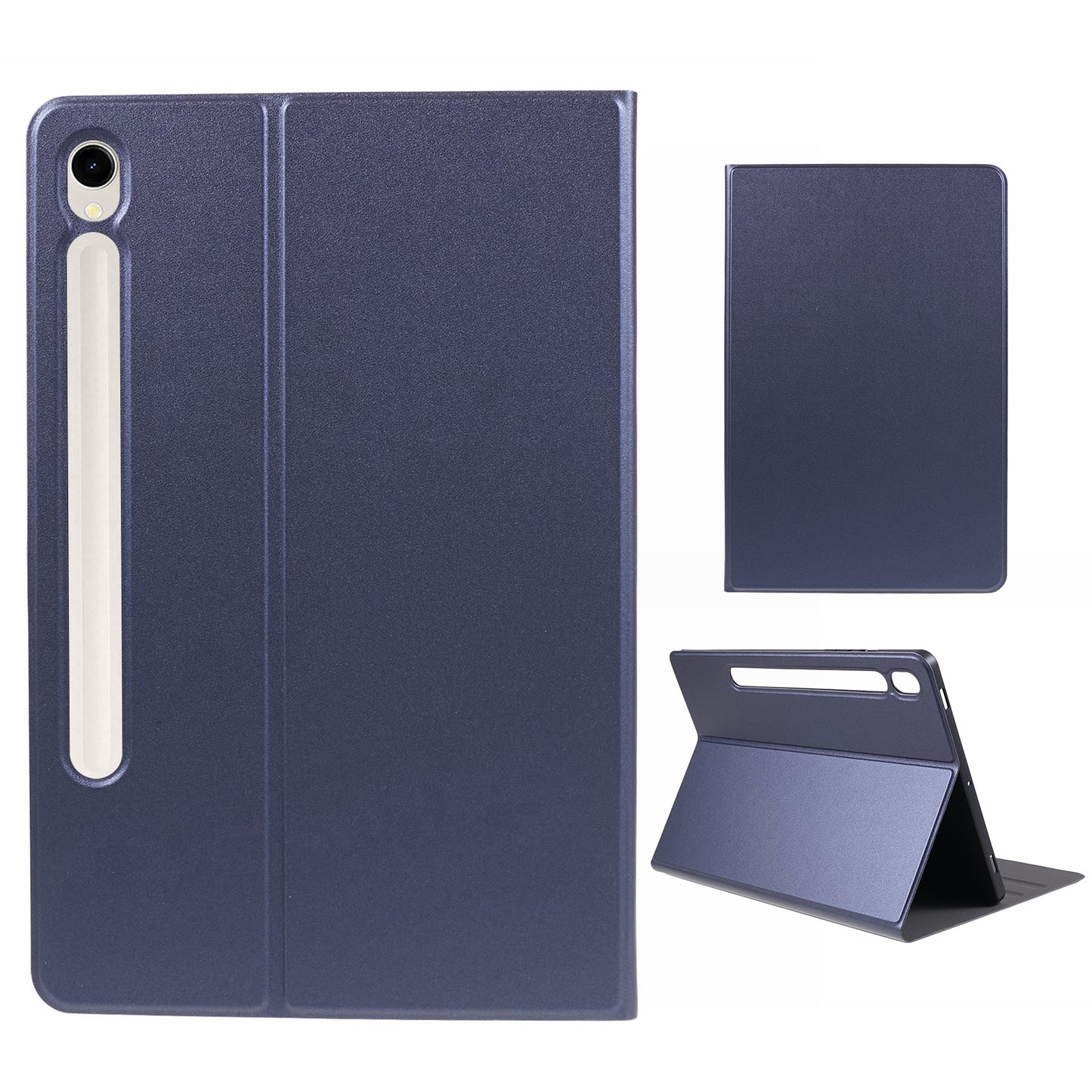 For Samsung Galaxy Tab S9 PU Leather Tablet Case Foldable Stand Tablet Protective Cover