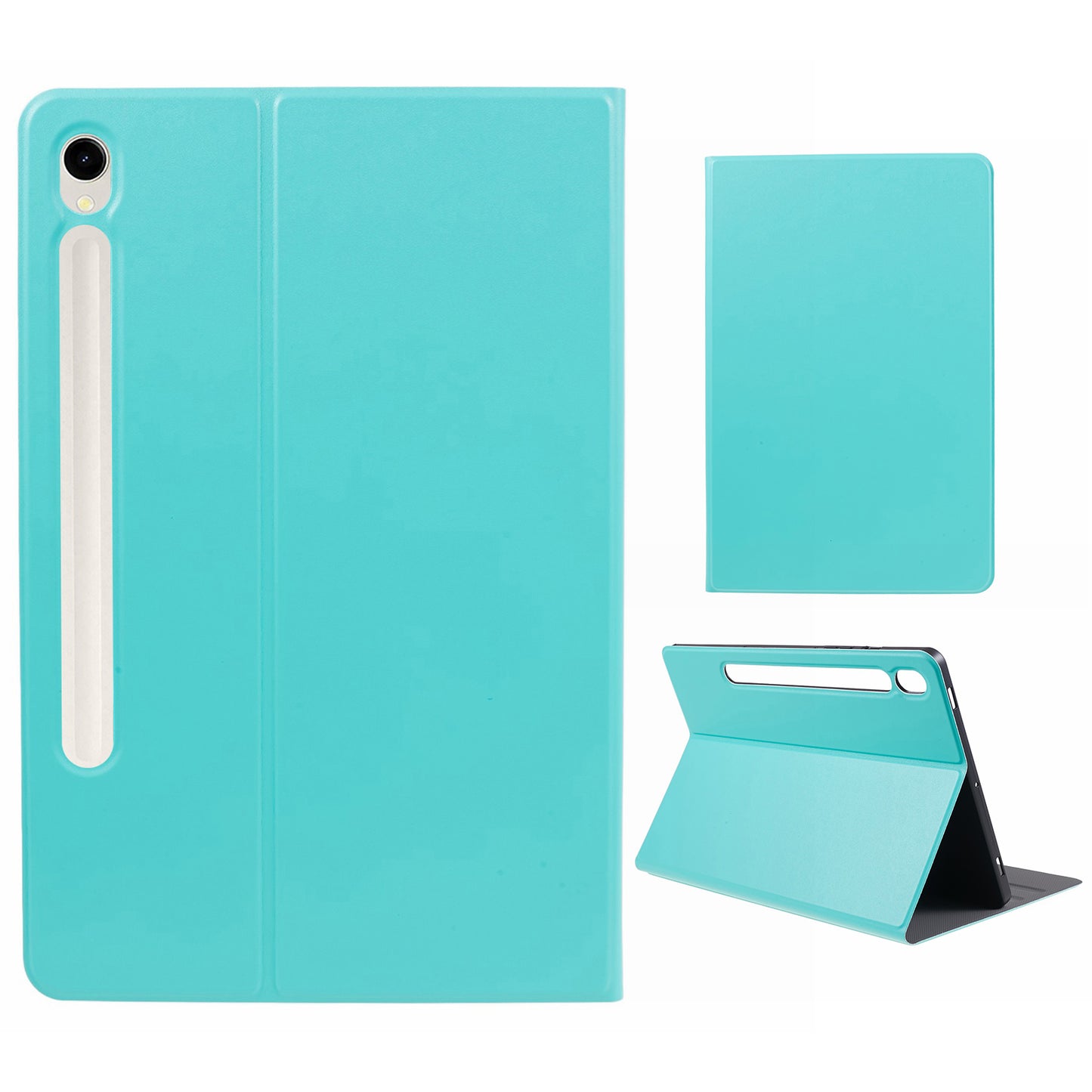 For Samsung Galaxy Tab S9 PU Leather Tablet Case Foldable Stand Tablet Protective Cover
