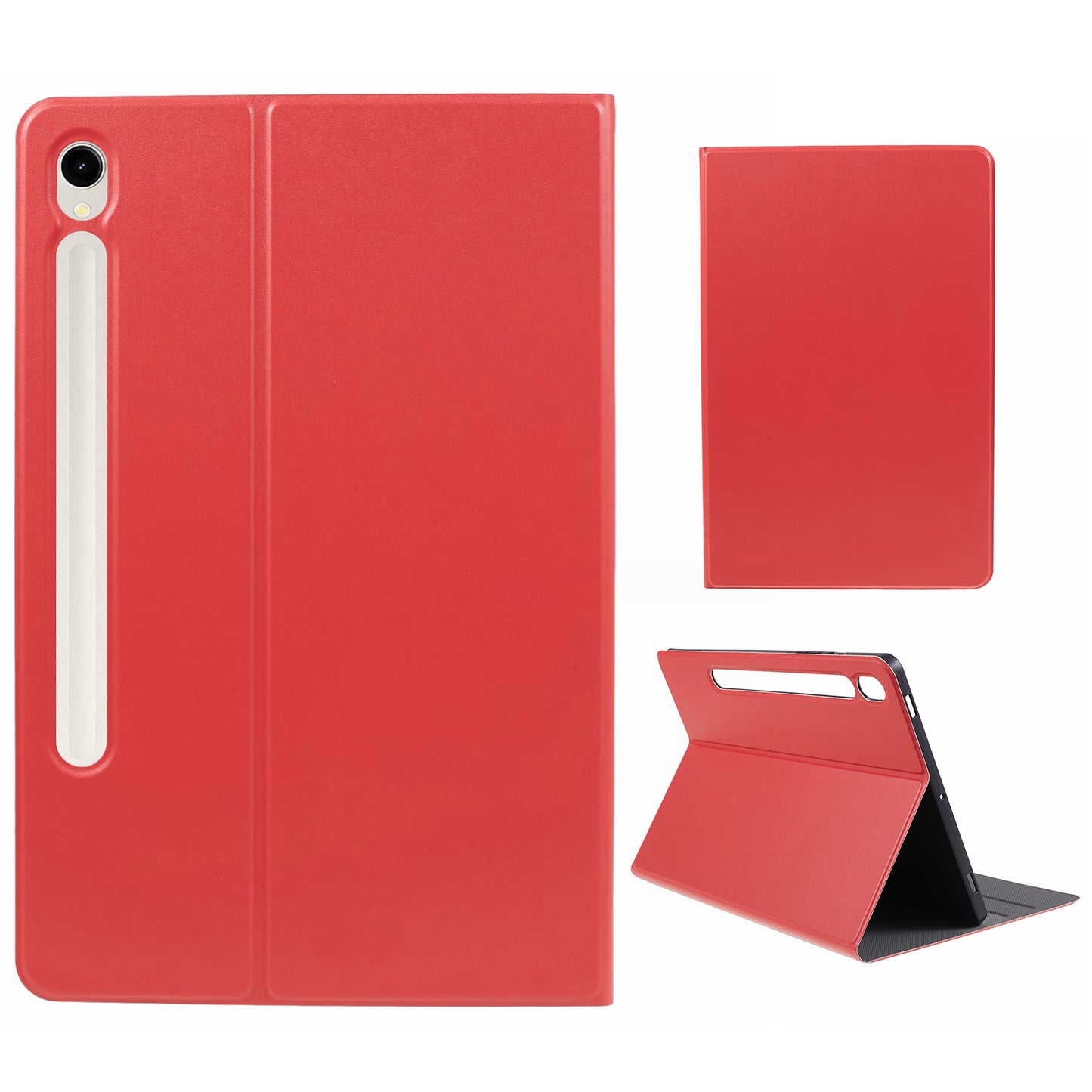For Samsung Galaxy Tab S9 PU Leather Tablet Case Foldable Stand Tablet Protective Cover