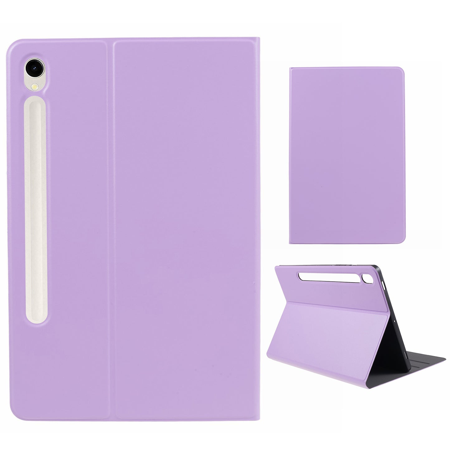 For Samsung Galaxy Tab S9 PU Leather Tablet Case Foldable Stand Tablet Protective Cover