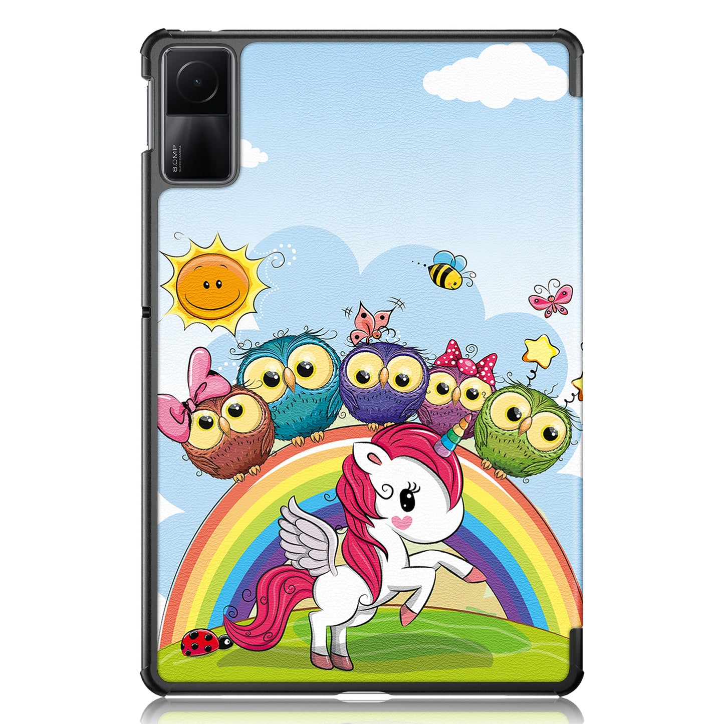 For Xiaomi Redmi Pad SE Tri-fold Stand Tablet Case Pattern Printing PU Leather Tablet Cover