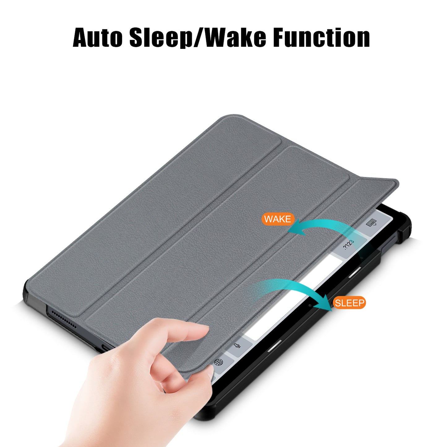 For Xiaomi Redmi Pad SE PU Leather Tablet Case Trifold Stand Full Protection Tablet Cover