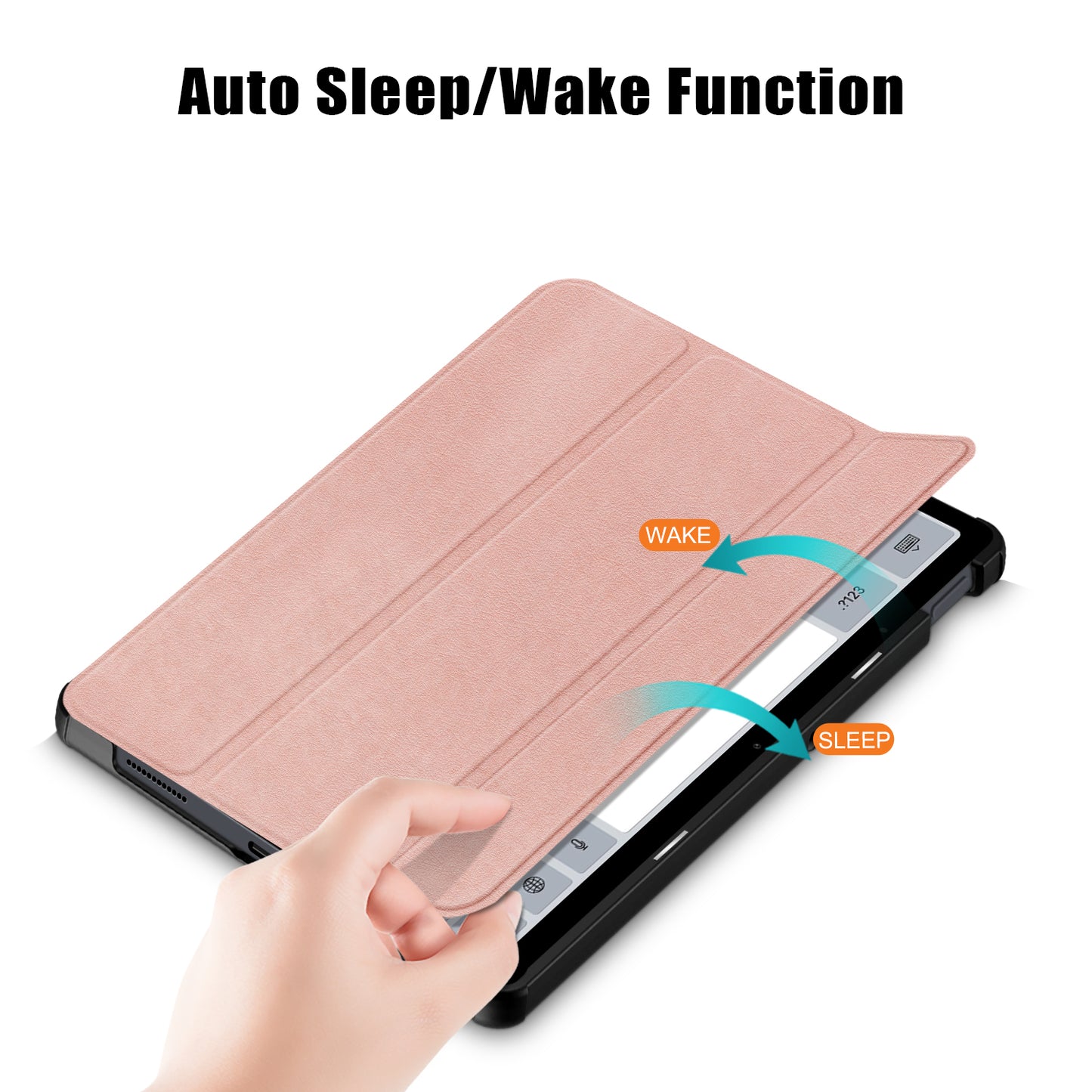 For Xiaomi Redmi Pad SE PU Leather Tablet Case Trifold Stand Full Protection Tablet Cover