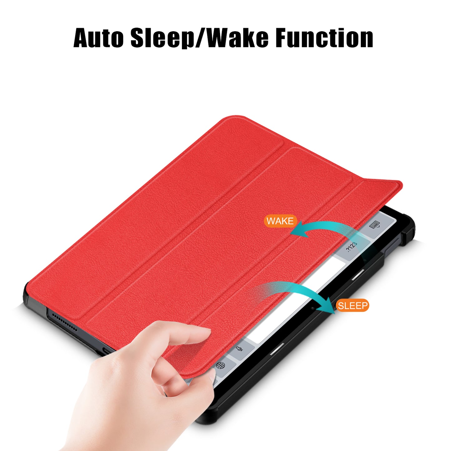 For Xiaomi Redmi Pad SE PU Leather Tablet Case Trifold Stand Full Protection Tablet Cover